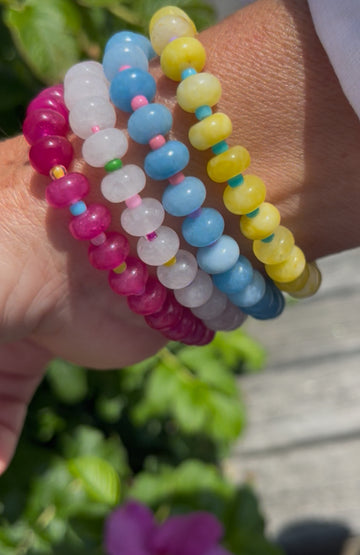 Pastel Rainbow Stretch Bracelets