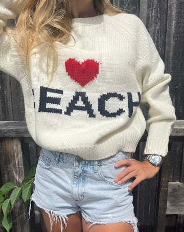 ❤️ BEACH Chunky acrylic sweater