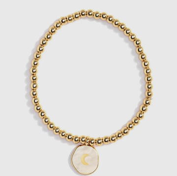 Moon  gold ball bracelet