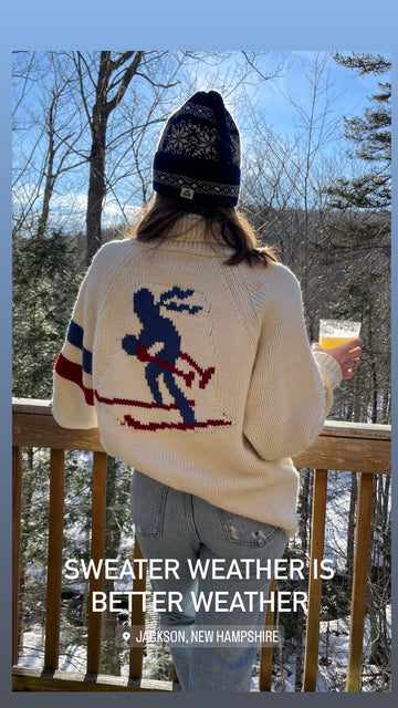 Skier varsity sweater
