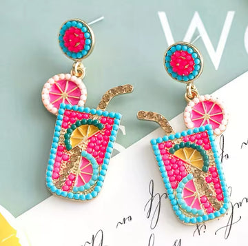 Beaded Cocktail Earrings