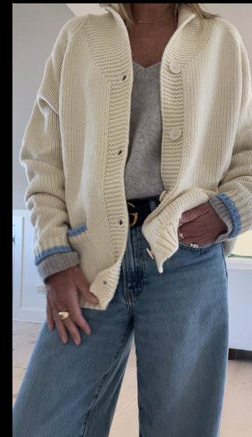 Lake Girl Varsity Cardigan