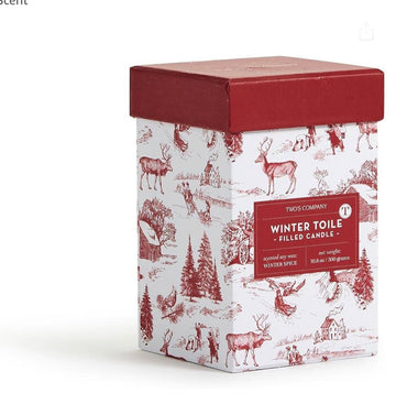 Winter Toile Soy Candle