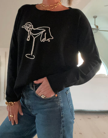 Martini Girl Cashmere Sweater