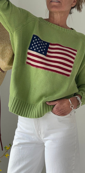 Green Campus Flag sweater