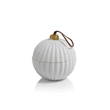 Porcelain Ornament Candle in Siberian Fir Fragrance