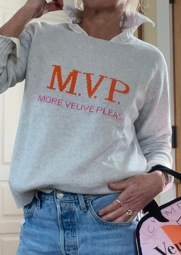 Classic MVP More Veuve Please Cotton Sweater
