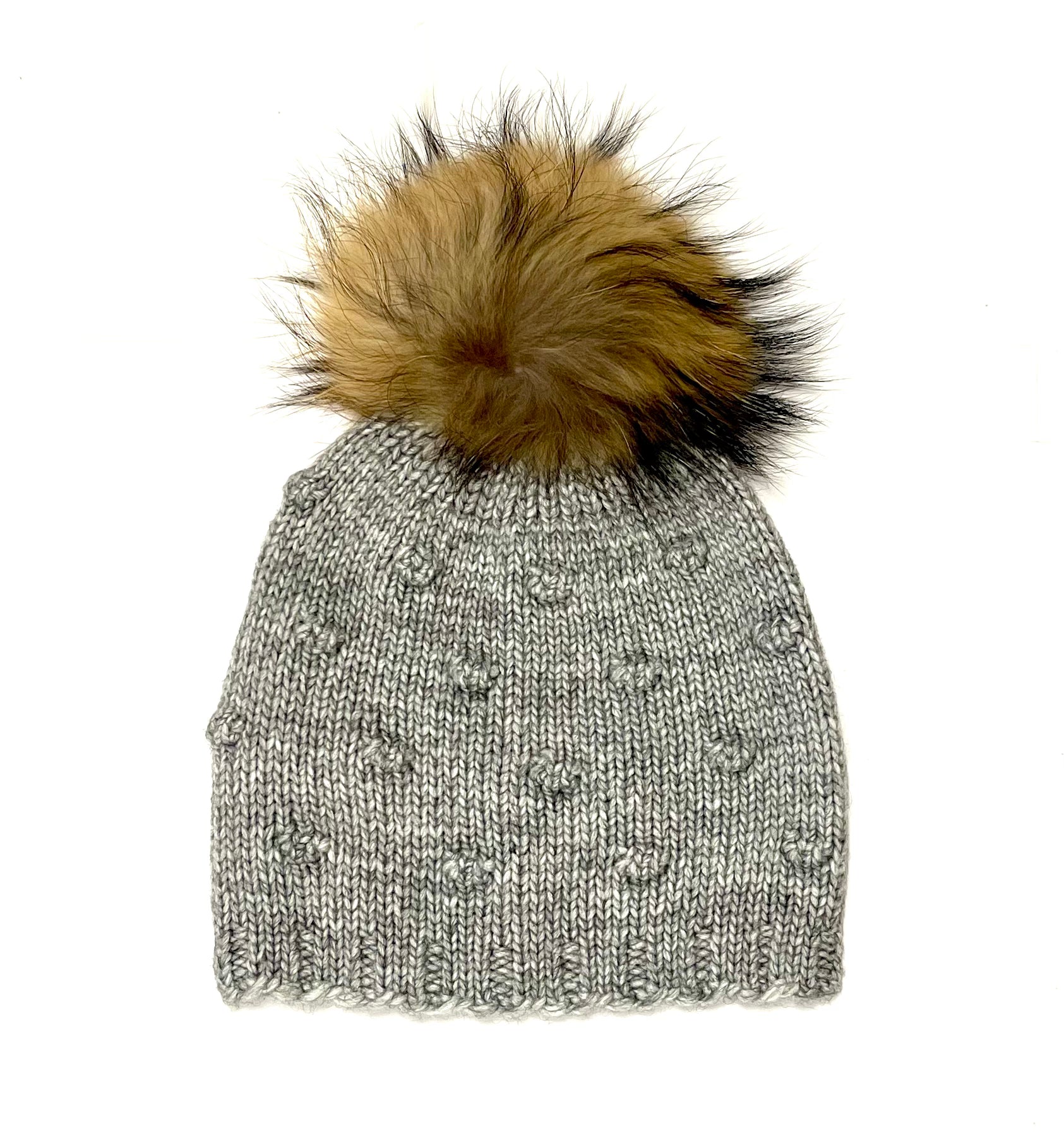 Diamond Removeable Fur Pom Hat