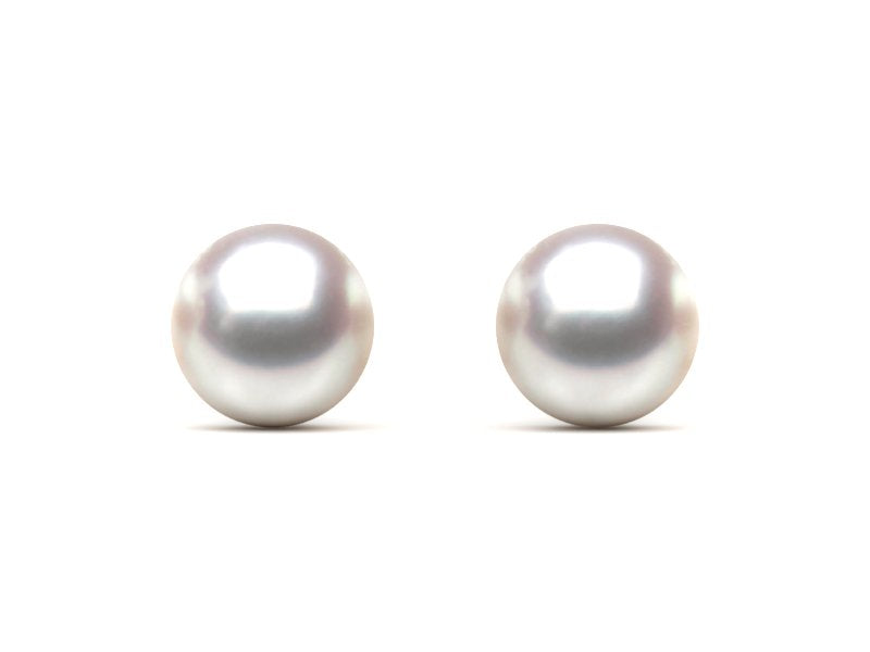 8MM white Pearl earrings - Pink Pineapple Shop