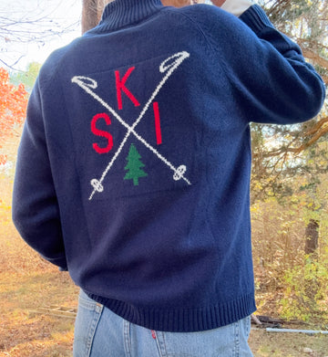 Cashmere 1/2 Zip Ski Camp Sweater