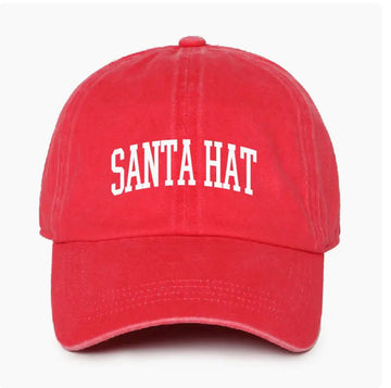 Red Santa Baseball Hat