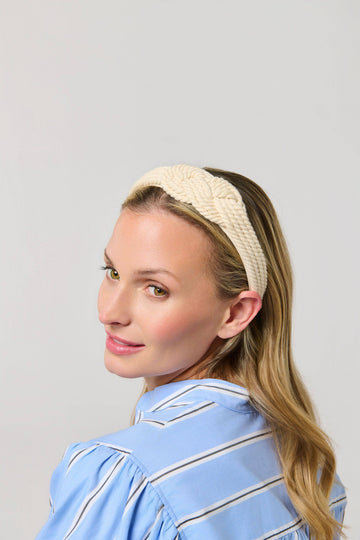 Rope Headband In Ivory
