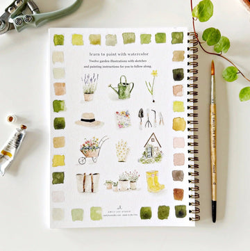 emily lex studio - Garden watercolor workbook