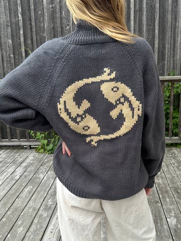 Koi Fish Varsity Cardigan