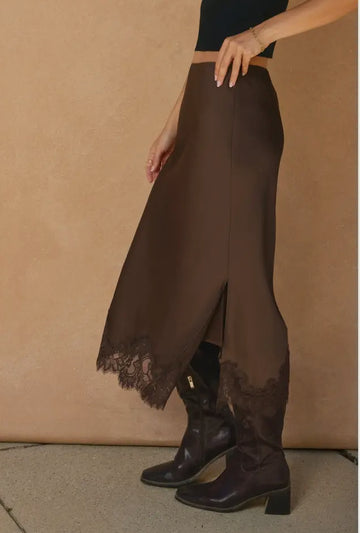 Carolina Silk Lace Slip Skirt