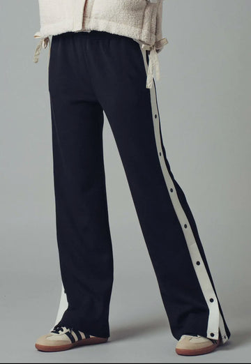 Russo side, snap contrast track pant