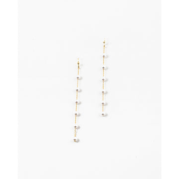 Hope Long pearl chain earrings