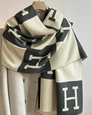 Black  H Scarf