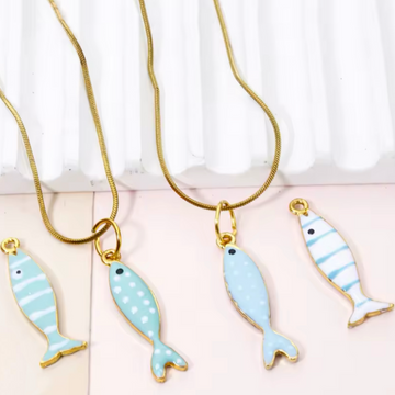 Portuguese stripe sardine Charm