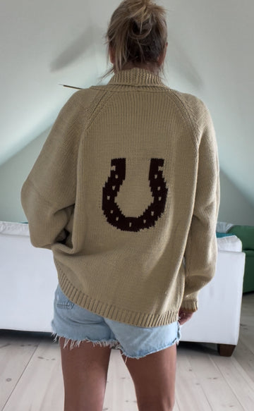 Vintage Inspired Horseshoe Cardigan