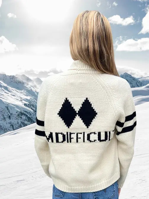 I'm Difficult Varsity Cardigan – Bold Fun - Main Image