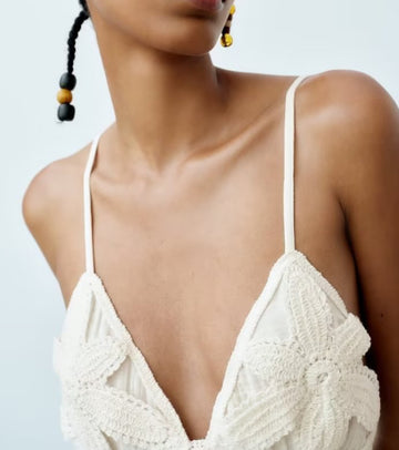 Magnolia crochet top maxi dress