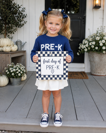 Children's Roll Neck Pre-K Sweater in Navy