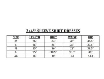 3/4 Sleeve Sconset Lobster Print Dress