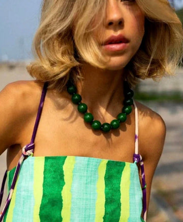 Gumball Necklace in Green