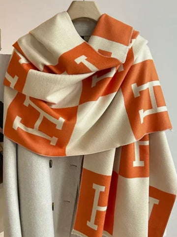 Orange H Scarf