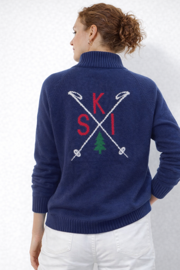 Cashmere 1/2 Zip Ski Camp Sweater