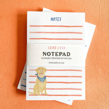 Yellow Lab Notepad | 4”x6”