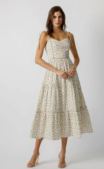 Flora midi dress