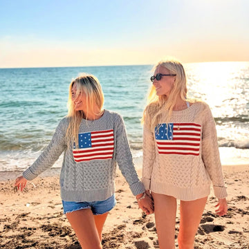 Cable Flag Sweater now in 5 Colors