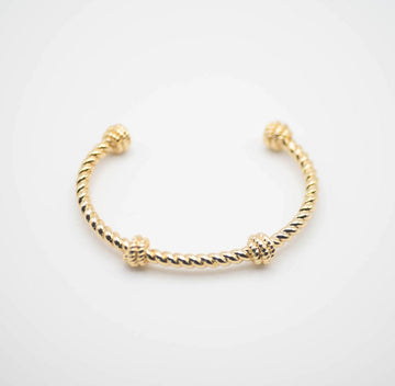 Twist Cuff Bracelet, Gold Filled Cuff Bracelet,