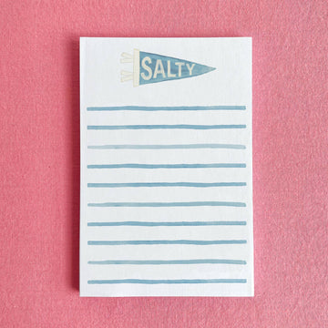 Salty Pennant Coastal Notepad | 4"x6"