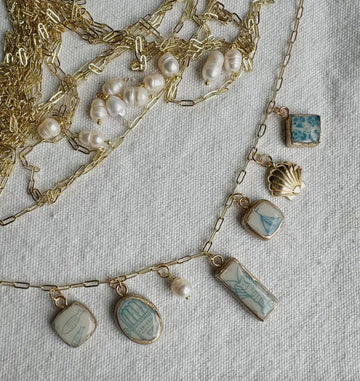 West Coast Coast , polymer, clay,necklace