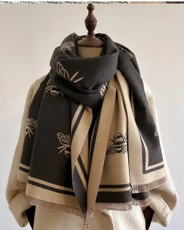 Lux Reversible Bee Scarf