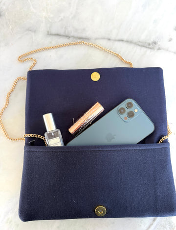 Lobster and Star Fold over Beaded Clutch