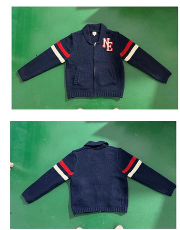 ZIP Varsity New England Patriots Cardigan