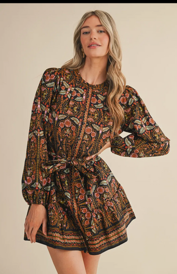 Monica Belted Mini Dress