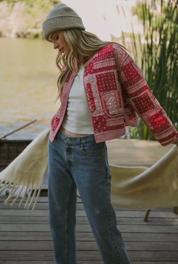 Elodie bandanna, patchwork jacket