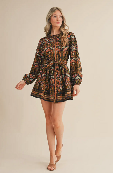 Monica Belted Mini Dress