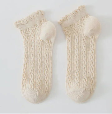 Lettuce, edge, ankle socks