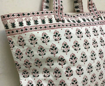 natural habitat - Picnic Bag Alwar Green Red