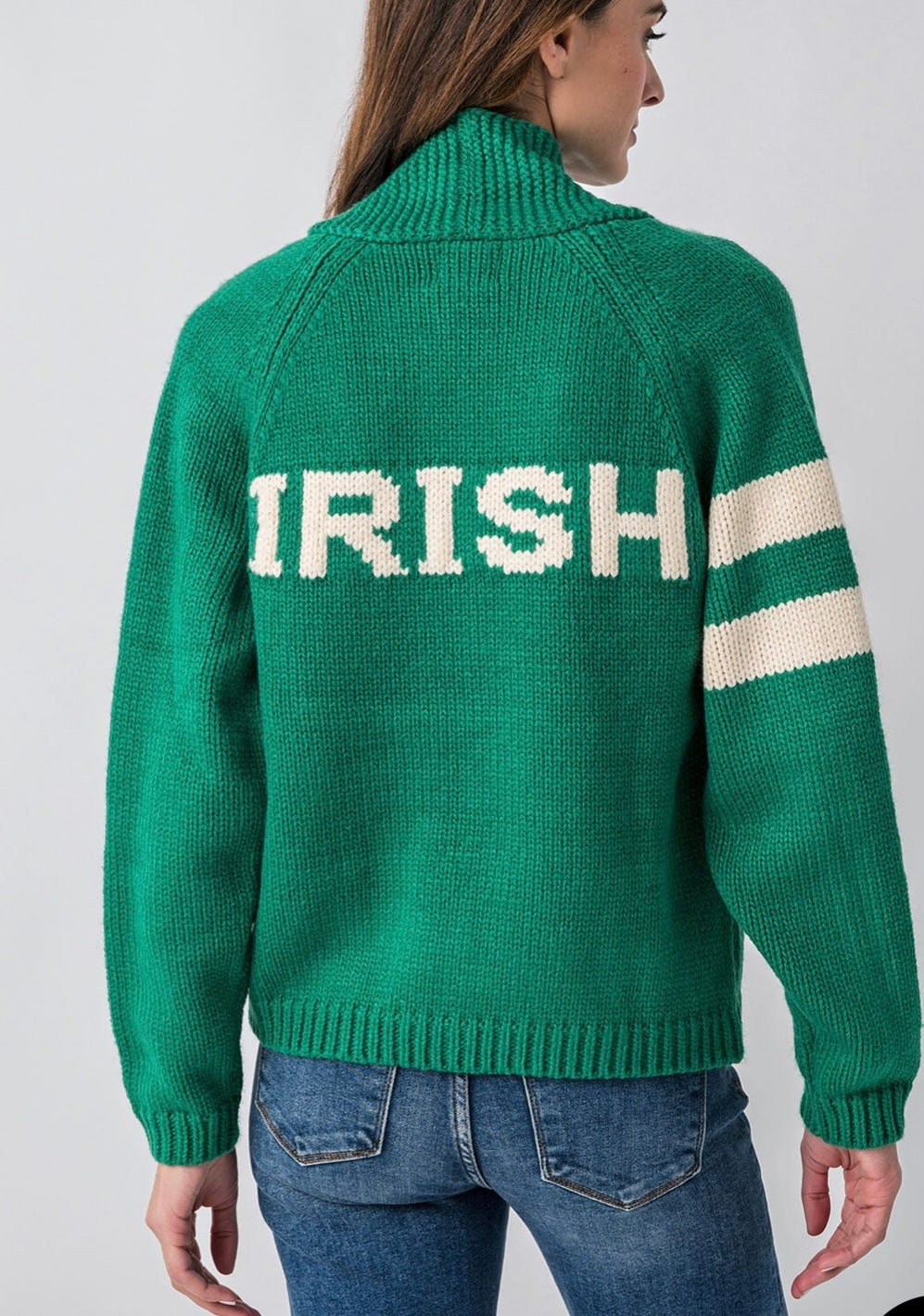 Irish Varsity Cardigan Sweater | Pink Pineapple Shop