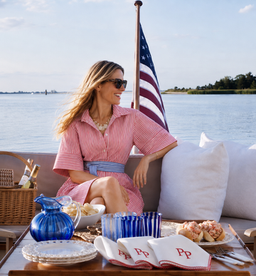 Montauk Navy Stripe Shirt Dress