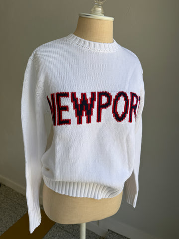 Campus NEWPORT Sweater white/navy/red