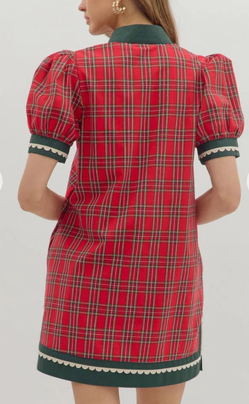 Poinsettia Shift Dress