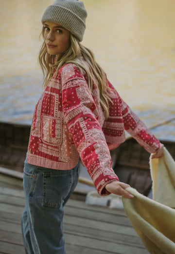 Elodie bandanna, patchwork jacket